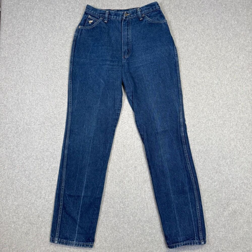 Vintage Wrangler Women's 12 Full Fit Curvy Medium Wash Jeans Rockabilly Cowgirl
